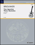 Product Cover for Three Sketches (Tres Apuntes) Guitar Solo Schott  by Hal Leonard