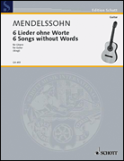 Product Cover for Six Songs Without Words Guitar Solo Schott  by Hal Leonard