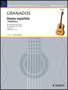 Product Cover for Danza Española “Andaluza,” Op. 37, No. 5 for Violoncello and Guitar Schott  by Hal Leonard