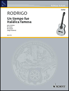 Product Cover for Un Tiempo Fue Itálica Famosa Guitar Solo Ediciones Joaquin Rodrigo  by Hal Leonard