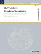 Product Cover for Divertimenti da camera, Volume 2 for Treble Recorder (Flute/Oboe/Violin) and Basso Continuo Schott  by Hal Leonard