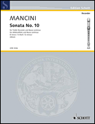 Cover for Sonata No. 10 in B minor : Schott by Hal Leonard