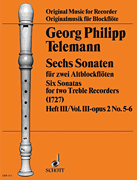 Cover for 6 Sonatas Op. 2, Volume 2 (3-4) : Schott by Hal Leonard