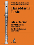 Product Cover for Music for Two for Treble Recorder and Guitar Schott  by Hal Leonard