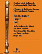 Cover for 3 Sonatas of the German Baroque : Schott by Hal Leonard