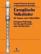 Product Cover for European Folk Songs for Descant and Treble Recorder Schott  by Hal Leonard