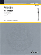 4 Sonatas from Op. 2 - for 2 Treble Recorders