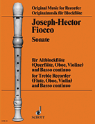 Product Cover for Sonata in G minor for Treble Recorder (Fl/Ob/Vn) and Basso Continuo Schott  by Hal Leonard