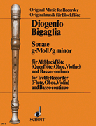 Cover for Sonata in G minor : Schott by Hal Leonard