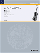 Cover for Viola Sonata in E-flat Major, Op. 5/3 : Schott by Hal Leonard