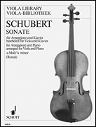 Cover for Sonata for Arpeggione in A Minor, D 821 : Schott by Hal Leonard