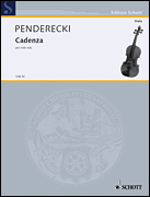 Product Cover for Cadenza for Solo Viola Schott  by Hal Leonard