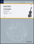 Cover for 6 Sonatas, Hob.VI:1-6, Volume 1: 1-3 : Schott by Hal Leonard