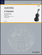 Product Cover for 6 Sonatas, Hob.VI:1-6, Volume 2: 4-6 for Violin and Viola – Performance Score Schott  by Hal Leonard