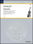 Product Cover for Concerto in A Major for 3 Violins Strings and Basso Continuo “Per eco” RV552 3 Violins and Piano Reduction Schott Softcover by Hal Leonard