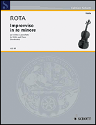 Product Cover for Improviso in D minor for Violin and Piano Schott  by Hal Leonard