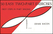 Cover for 50 Easy 2-Part Exercises : Schott by Hal Leonard