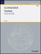 Product Cover for Tenebrae for Soprano, Violin and Organ (Score and Parts) Schott  by Hal Leonard