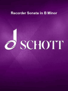 Recorder Sonata in B Minor Recorder Part