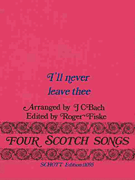 Cover for I'll Never Leave**pop** : Schott by Hal Leonard