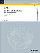 Cover for Choral Preludes 22 : Schott by Hal Leonard
