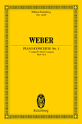 Piano Concerto 1 Op. 11 C Major WeV N.9 Edition Eulenburg No. 1229