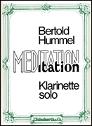 Meditation Op 77b For Clarinet (or Bass Clarinet)