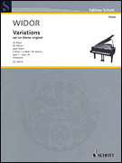 Variations on an Original Theme in E minor, Op. 1 Piano Solo