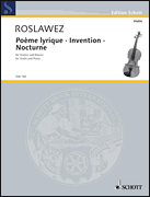 Poème Lyrique • Invention • Nocturne First Edition<br><br>Violin and Piano