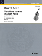Variations sur une chanson naive, Op. 125 Cello and Piano