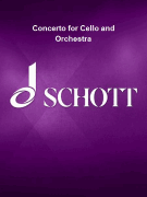 Concerto for Cello and Orchestra Score