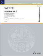 Product Cover for Carl Maria von Weber – Concerto No. 2 in E-flat Major, WeV N. 13 Clarinet and OrchestraClarinet and Piano Reduction Study Score Softcover by Hal Leonard
