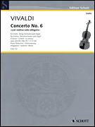 Antonio Vivaldi – Concerto No. 6 in A minor, Op. 3/6, RV 356 from <i>L'Estro armonico</i><br><br>Violin and Piano Reduction