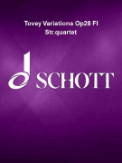 Tovey Variations Op28 Fl Str.quartet