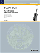 Product Cover for 2 Pieces for Violin and Piano Schott  by Hal Leonard