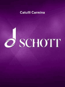 Catulli Carmina Libretto (Latin/ German)