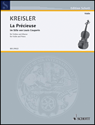 Cover for La Précieuse im Stile von Louis Couperin : Schott by Hal Leonard