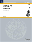 Cover for Kreisler Oc1 Romanze Op4 Vln Pft : Schott by Hal Leonard