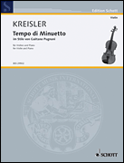 Cover for Tempo di Minuetto : Schott by Hal Leonard