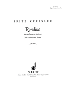 Cover for Rondino : Schott by Hal Leonard