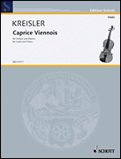 Cover for Caprice Viennois Op. 2 : Schott by Hal Leonard