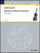 Cover for Kreisler Marche Miniature Viennoise Vln : Schott by Hal Leonard
