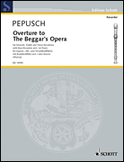 Product Cover for Pepusch Overture Beggars Opera  Schott  by Hal Leonard