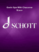 Goehr Sym With Chaconne St.sco