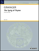 Product Cover for Grainger Sprig Of Thyme;voice  Schott  by Hal Leonard
