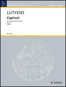 Product Cover for Lutyens Capriccii; 2harpsperc  Schott  by Hal Leonard