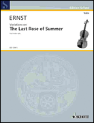 Cover for The Last Rose of Summer : Schott by Hal Leonard