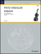 Cover for Kreisler Cadenzas To Beethoven : Schott by Hal Leonard