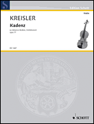 Cover for Cadenzas for the Brahms Violin Concerto, Op. 77 : Schott by Hal Leonard
