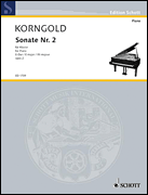 Cover for Korngold Sonata Emaj Op2/2 S.p : Schott by Hal Leonard